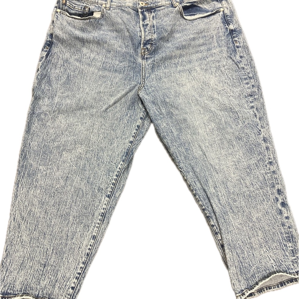 Torrid Acid Wash Button Fly Mom Jeans 28W Y2K EUC Denim